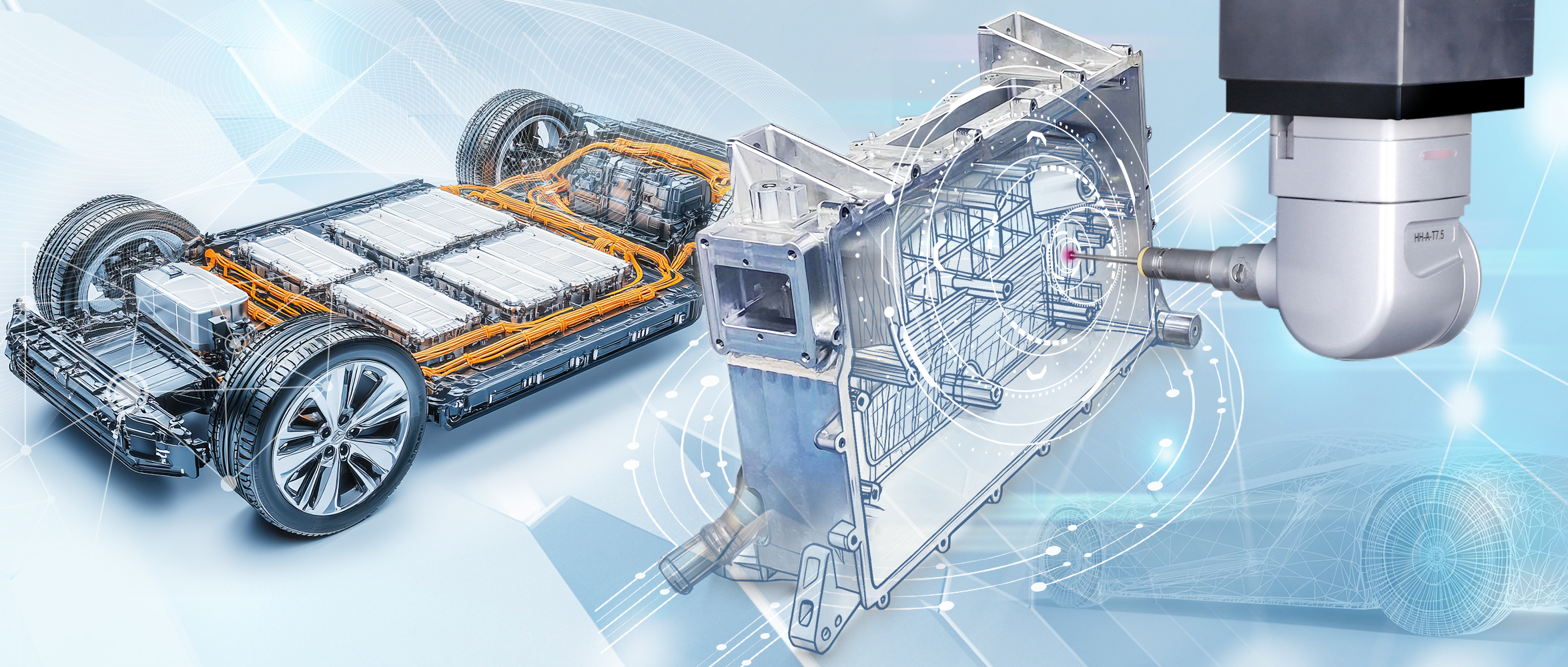 三坐標測量機新能源控制器殼體測量